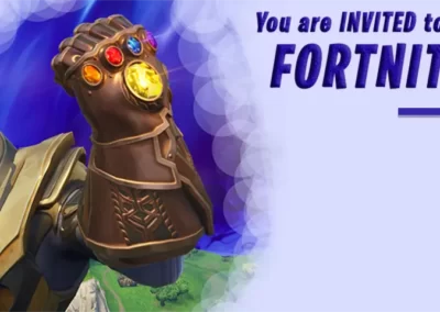 Fortnite Birthday Party Thanos Invitation | Invitation Center