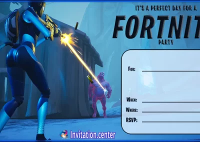 Fortnite Invitation Card Template | Invitation Center