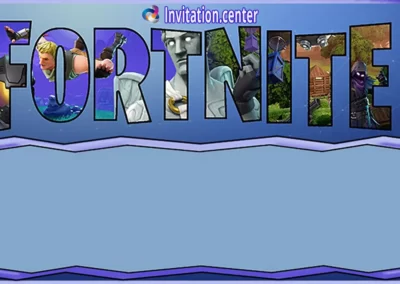 Printable Fortnite template | Invitation Center