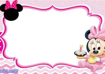 Baby Minnie Mouse Invitation Template | Invitation Center