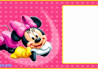 Editable Minnie Mouse Birthday Invitation | Invitation Center