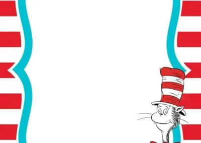 Free Dr. Seuss Cat in the Hat Invitation Template | Invitation Center