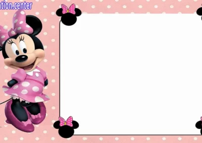 Free Online Minnie Mouse Invitation Template | Invitation Center