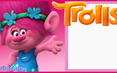Step into the Colorful World of Trolls with Our Exclusive Invitation Templates!
