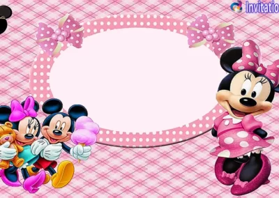 Mickey and Minnie Mouse Invitation Card | Invitation Center