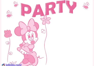 Minnie Mouse Party Invitation Template | Invitation Center