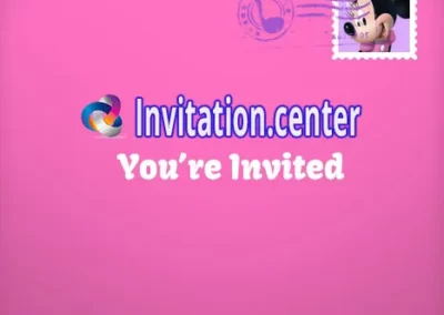 Minnie Mouse envelope | Invitation Center