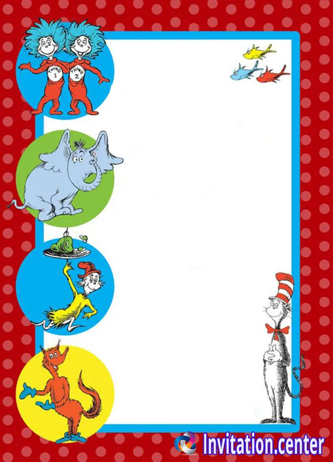 Free Dr. Seuss Invitation templates: Make Your Party Unforgettable! - Invitation Center