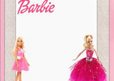 Free Printable Barbie Birthday Invitation Template | Invitation Center