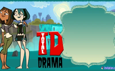 Total Drama Invitation – Gwen & Courtney | Invitation Center