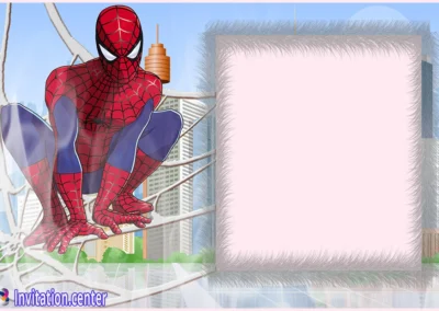 Editable Spider-Man Invitation | Invitation Center