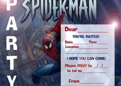 Spider-man Party Invitation Template | Invitation Center