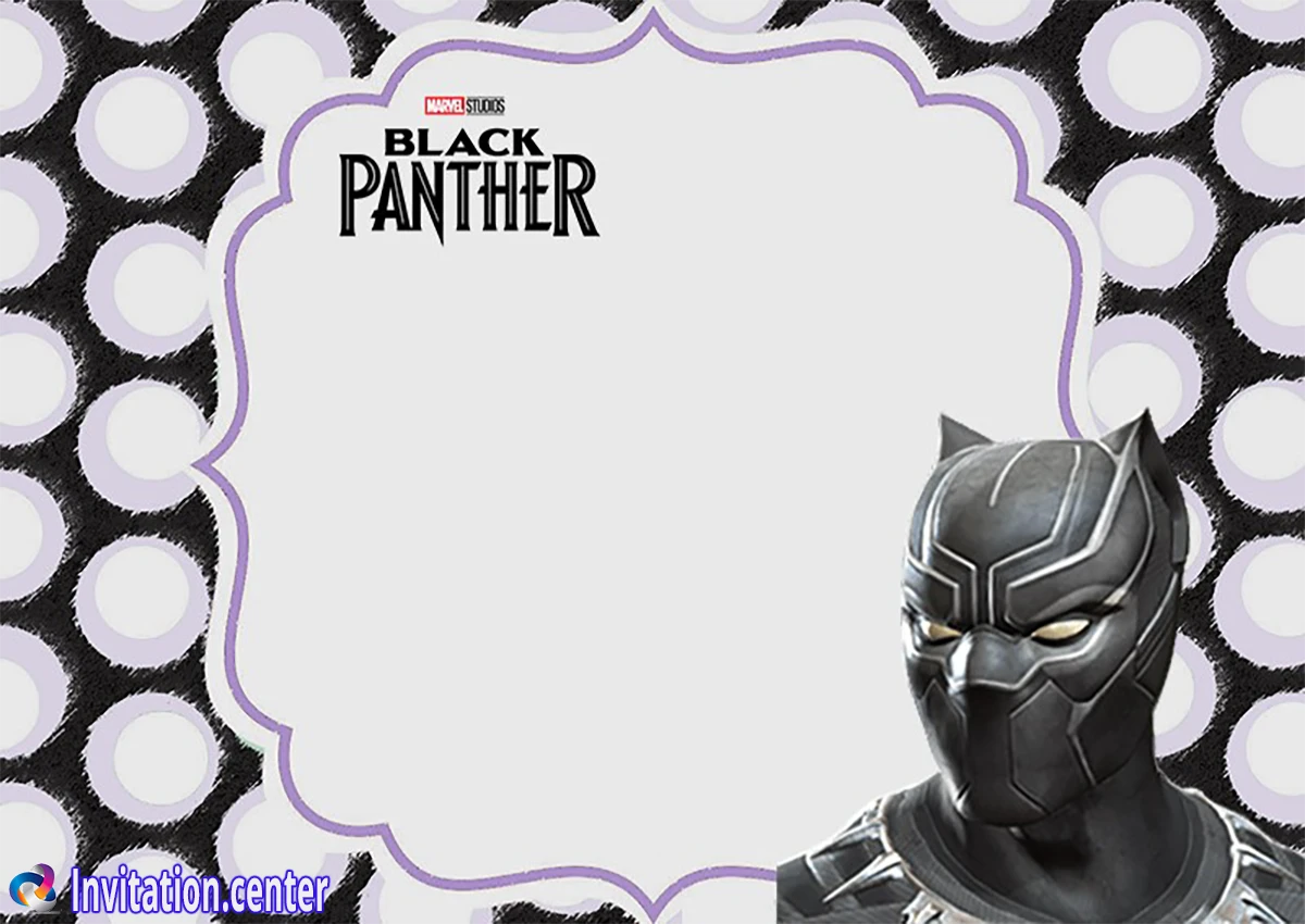 Free Black Panther Invitation Templates for Your Next Event! - Invitation Center